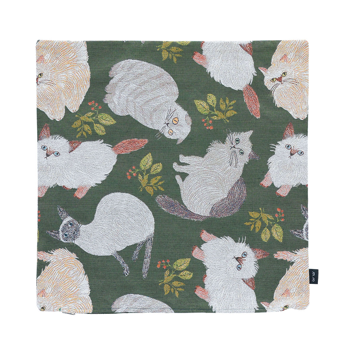 Matsuo Miyuki Cushion cover Cat&Leaf 8000000works エイトミリオンワークス 雑貨